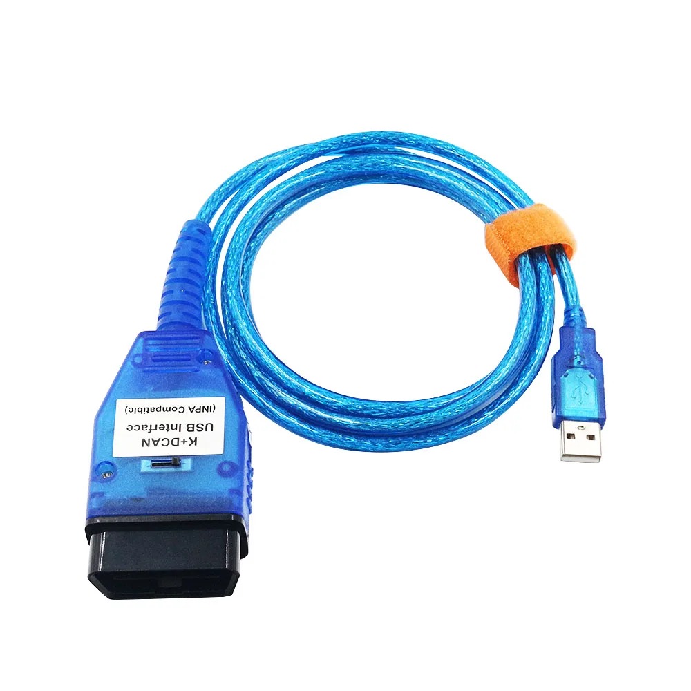 10Pcs/lot For BMW K DCAN Switch OBDII Diagnostic Interface For BMW Series K+CAN K-Line OBD2 Scanner FTDI FT232 Full Chips Blue