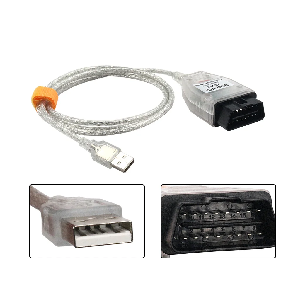 10Pcs/lot V18.00.008 Mini Vci For Toyota J2534 OBD2 Car Diagnostic Cable FTDI Chip TIS Techstream MINI-VCI OBD2 Auto Diagnostic Scanner