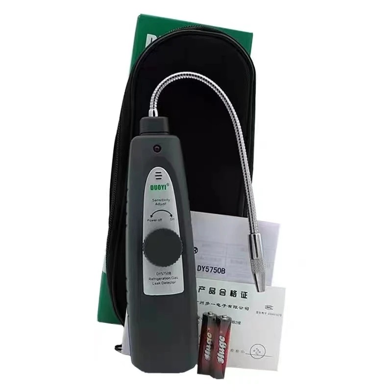 10Pcs/lot DUOYI DY5750B Refrigerant Leak Detector Air Condition Leak Tester Refrigeration Gas Leak Detector CFC HFC HCFC SF6 Halogen Gas Detection Tool