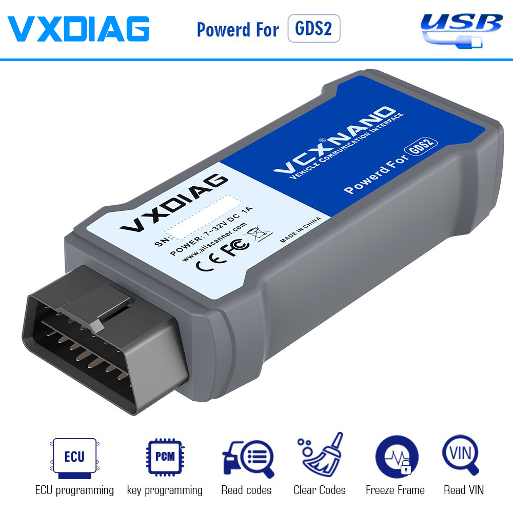 VXDIAG VCX NANO for G-M/OPEL GDS2 V2022.05 Tech2WIN 16.02.24 Diagnostic Tool Wifi Version USB Version