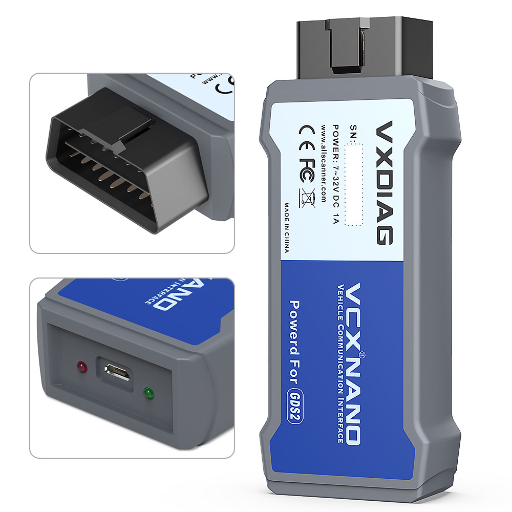 VXDIAG VCX NANO for G-M/OPEL GDS2 V2022.05 Tech2WIN 16.02.24 Diagnostic Tool Wifi Version USB Version