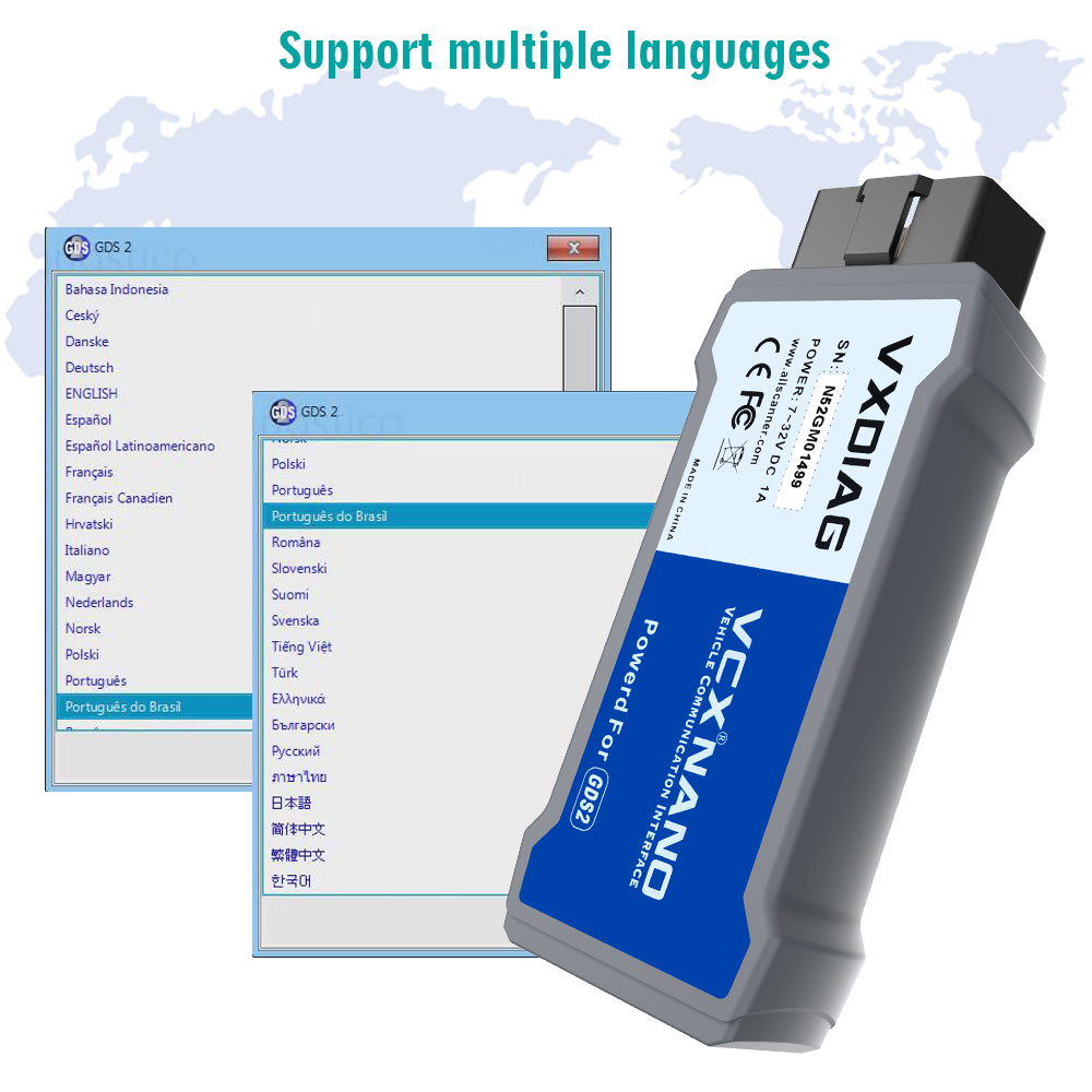 VXDIAG VCX NANO for G-M/OPEL GDS2 V2022.05 Tech2WIN 16.02.24 Diagnostic Tool Wifi Version USB Version