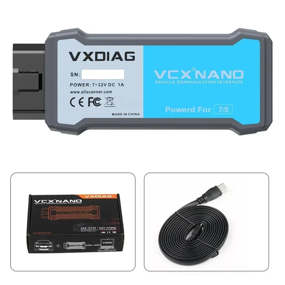  VXDiag VCX Nano for Toyota Techstream V17.30.011 Compatible with SAE J2534 Support Year 2020 For Wifi/USB Version 
