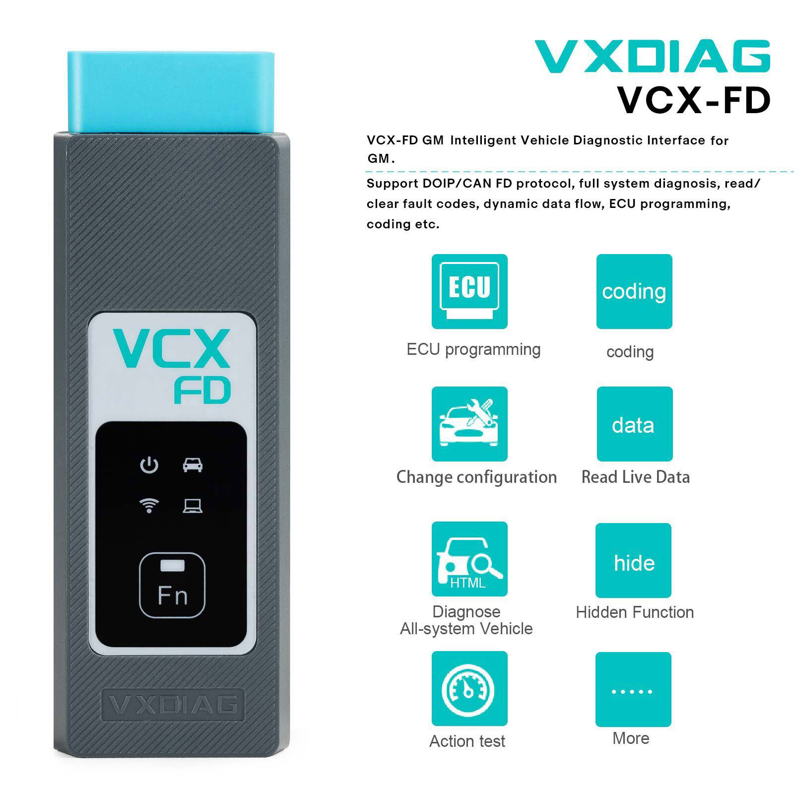 2024 VXDIAG VCX-FD FM Intelligent Vehicle Diagnostic Interface for Ford/Mazda Diagnostic Tool