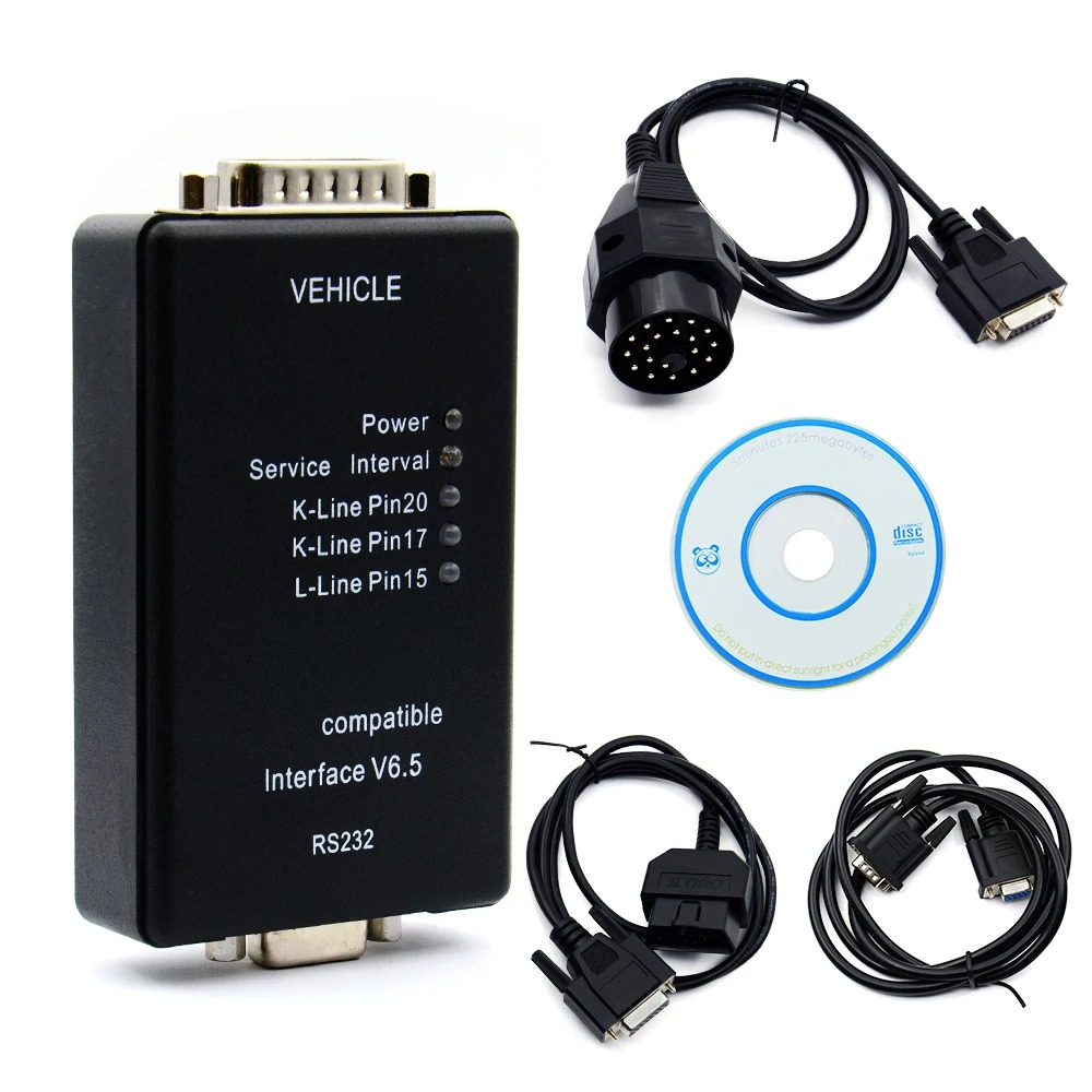 Carsoft 6.5 For BMW ECU Programmer MCU OBD2 Car Diagnostic Tool E30/E31/E32/E34/E36/E38/E39/E60/E65/E46/E53/Z RS232 PC Interface