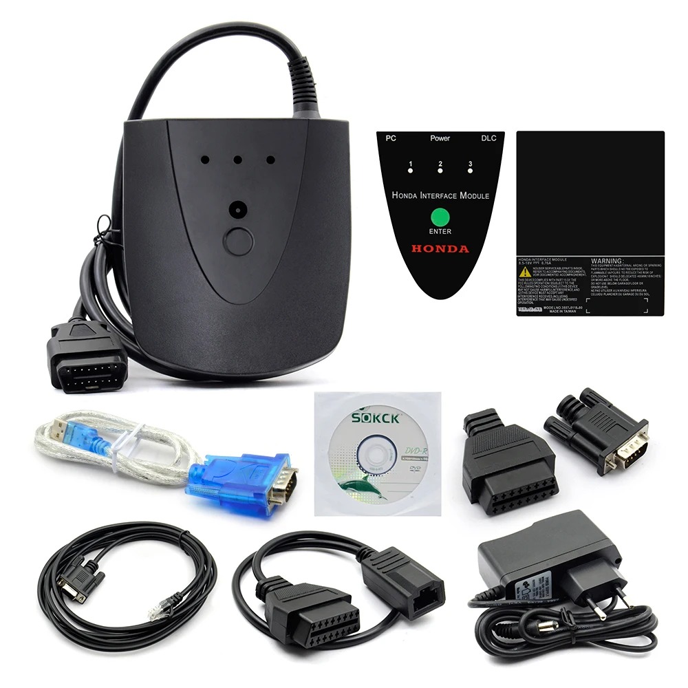 V3.104.24 HDS HIM DiagnosticTool with Double Board for Honda HDS Adapter HDS ToolDiagnostic Scanner with RS232 USB Cable