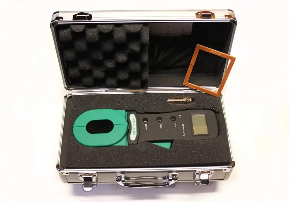 DUOYI DY1200 Clamp-on Ground Resistance and Leakage Current Tester Meter 32mm 0.01 to 1000 ohm Leakage Current Test Meter 45-65HZ