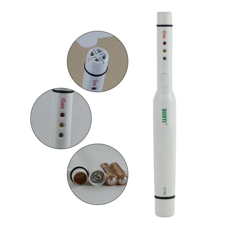 10Pcs/lot DUOYI DY80 Gas Leak Portable Detector LPG Combustible Natural Gas Detector Butane Propane Alarm Methane Flammable Gas Analyzer