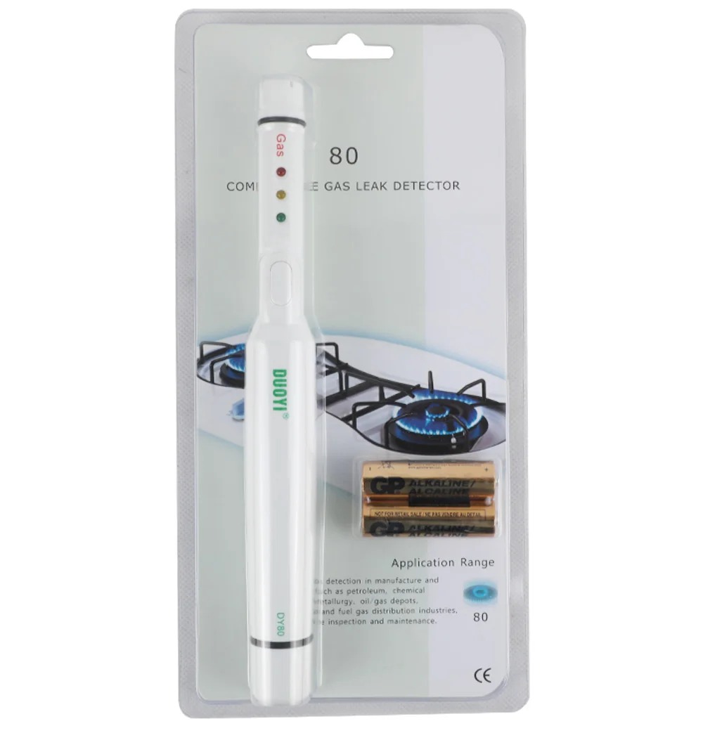 10Pcs/lot DUOYI DY80 Gas Leak Portable Detector LPG Combustible Natural Gas Detector Butane Propane Alarm Methane Flammable Gas Analyzer