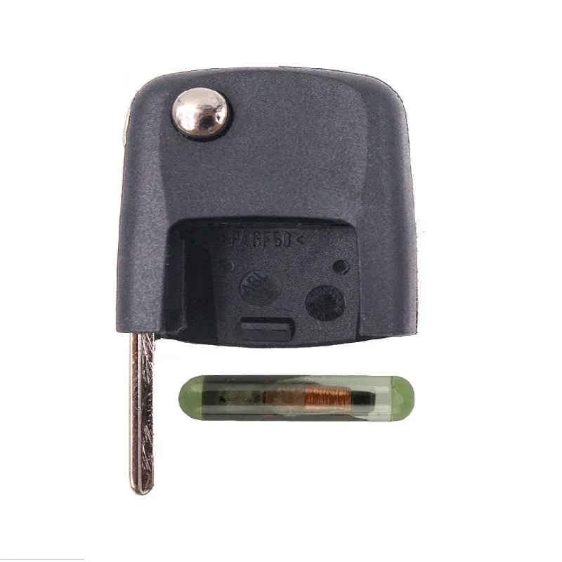 10Pcs/lot Keyecu Flip Remote Car Key Head ID48 Chip Fob for VW Volkswagen for Skoda Seat Golf Jetta Rabbit (Square)
