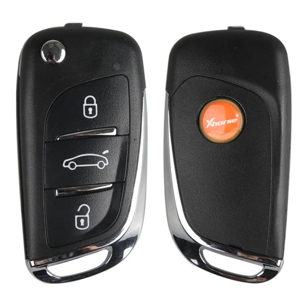 10Pcs/lot Xhorse XEDS01EN DS Style 3 Button VVDI Remote Control Car Key Work on All ID as the Super Chip for VVDI2 Tools 