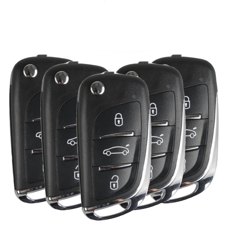  10Pcs/lot Xhorse Wireless DS Style 3 Button clonable chip Universal Remote Key for VVDI Key Tool XN002 Series