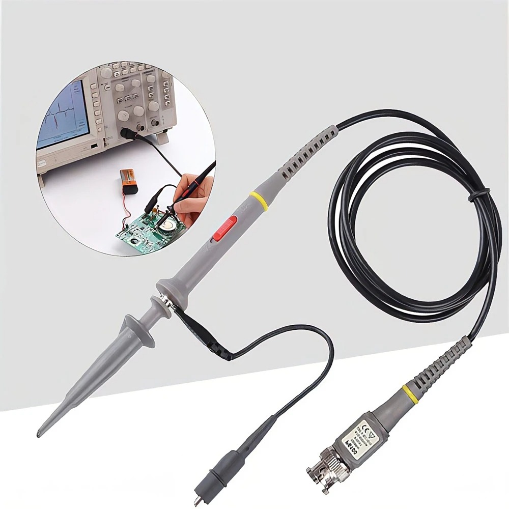 10pcs/lot P6100 BNC Oscilloscope Probe Kit 100MHz 1X 10X Mayitr High Precision Scope Analyzer Alligator Clip Probes Test Leads