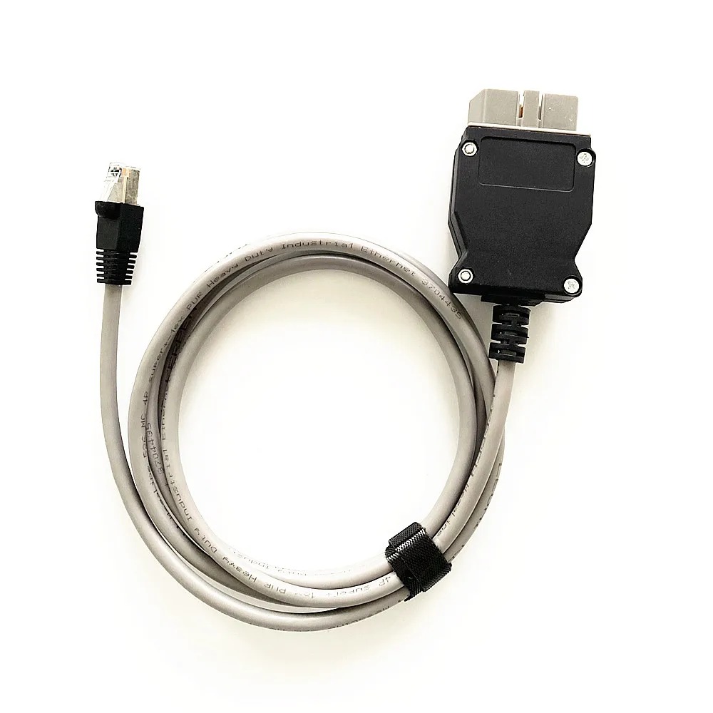 50pcs/lot For BMW ENET Coding Cable without CD Version ENET Ethernet to OBD2 Diagnostic Interface Cable For BMW F-series Cable Code Hidden Line for BMW ENET Cable 