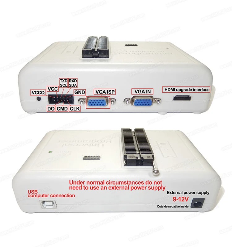 Universal IC Programmer RT809H +21 SOP adapters EMMC-NAND FLASH Programmer