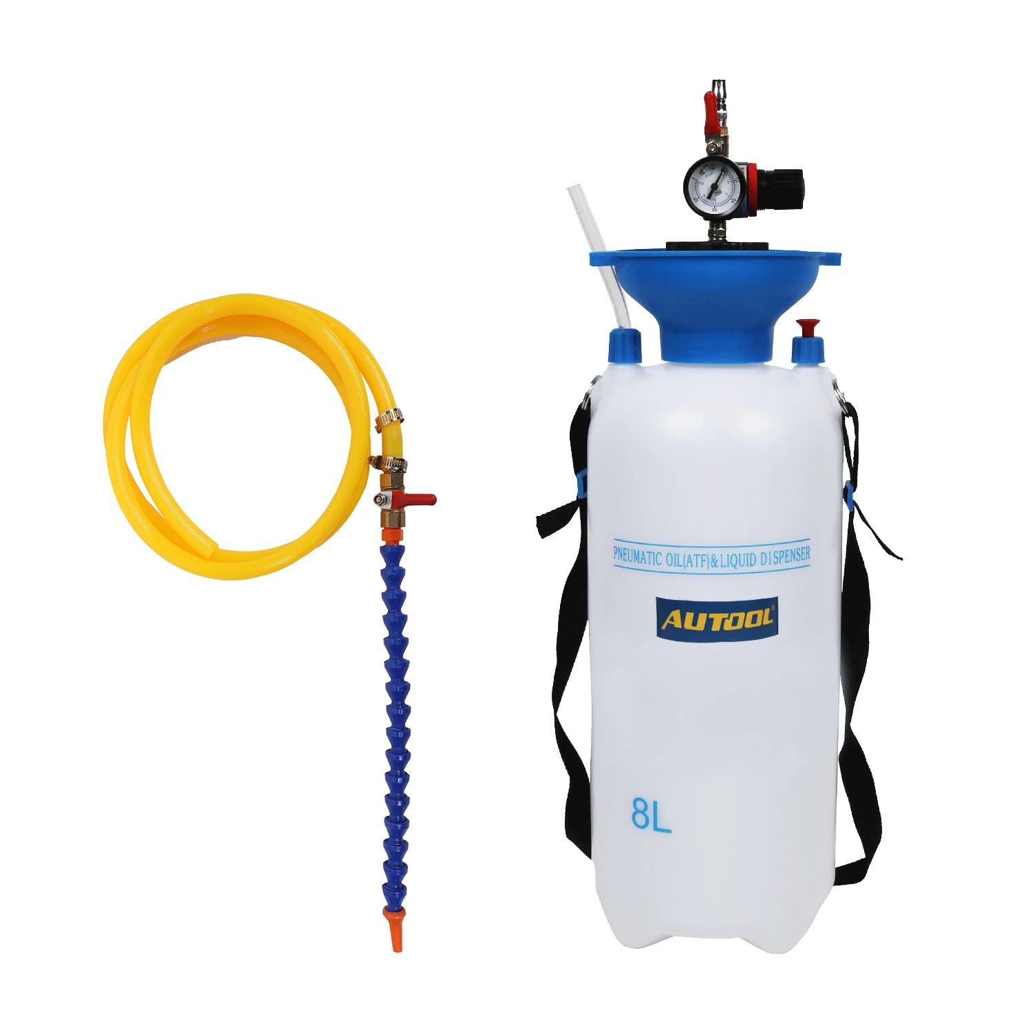 AUTOOL 8L Pneumatic Refueling Automatic Transmission Oil Machine Replacement Tool Car Gearbox Grease Injector Oil Tanker Tools