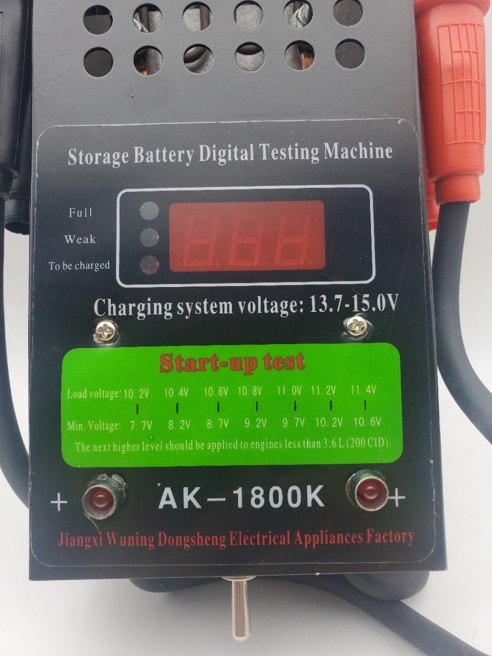 5Pcs/lot Storage Battery Digital Testing Machine AK-1800K