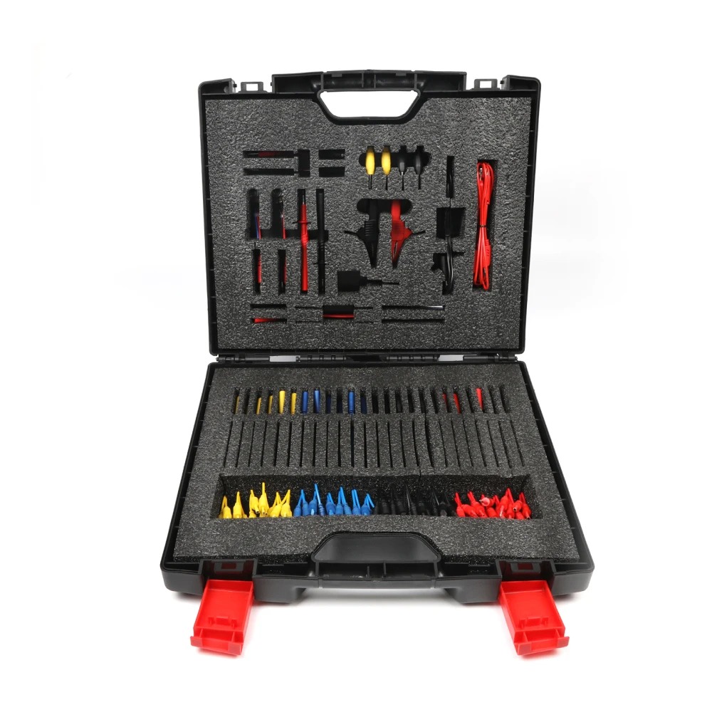 AUTOOL 92PCS Test Lead Kit Banana Plug To Test Hook Cable Replaceable Multimeter Probe Test Wire Probe Alligator Clip