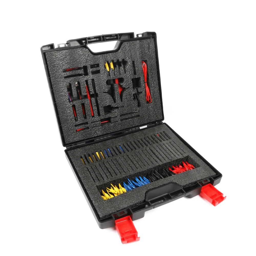 AUTOOL 92PCS Test Lead Kit Banana Plug To Test Hook Cable Replaceable Multimeter Probe Test Wire Probe Alligator Clip