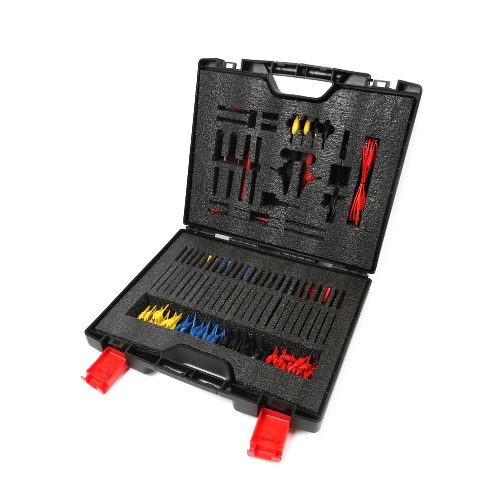 AUTOOL 92PCS Test Lead Kit Banana Plug To Test Hook Cable Replaceable Multimeter Probe Test Wire Probe Alligator Clip