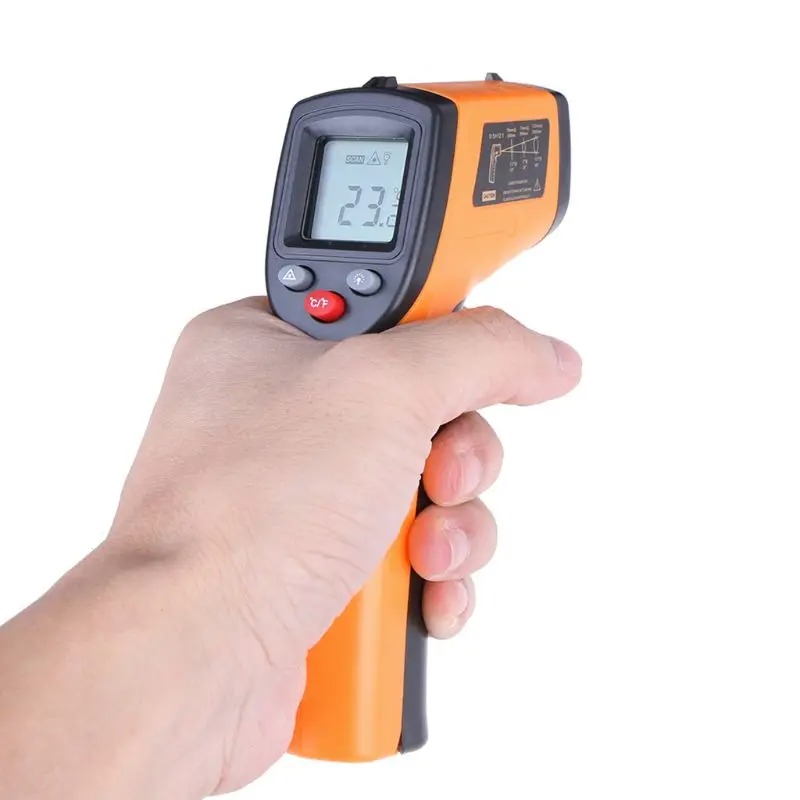 10Pcs/lot Industrial Infrared Pyrometer Non Contact GM320 Infrared Thermometer Laser Temperature Meter Gun IR Laser Temp 