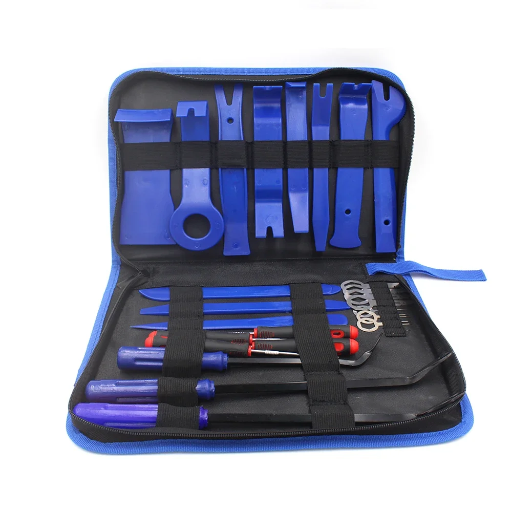 10Pcs/lot  38pcs Car Repair Tool Clip Pliers Dashboard Pry Disassembly  Hand Set  Panel Door Audio Trim Removal Sturdy And Durab