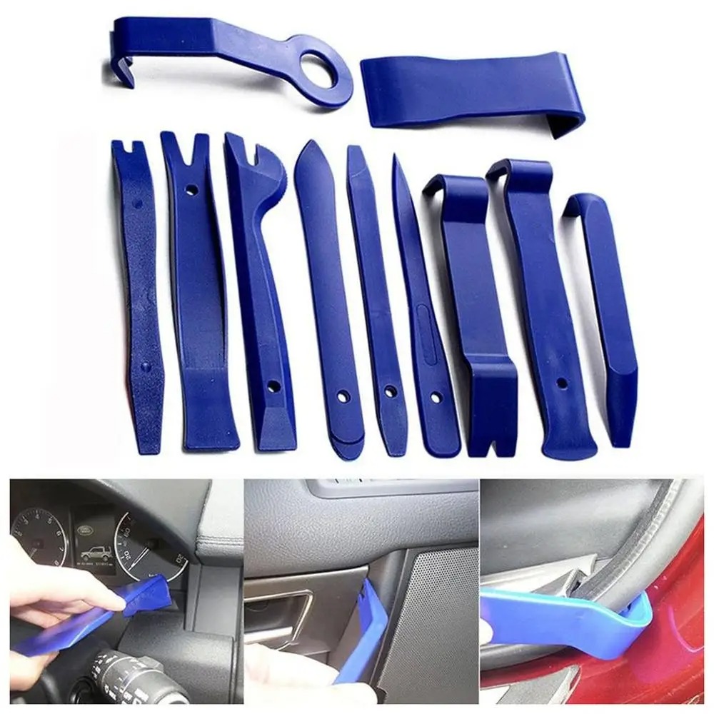 10Pcs/lot Tool Set Plastic Car Repair Tool 11 PCS Voiture Inside Door Plank Lever Auto Door Removal Tools Car Stereo Disassembly Tool Kit
