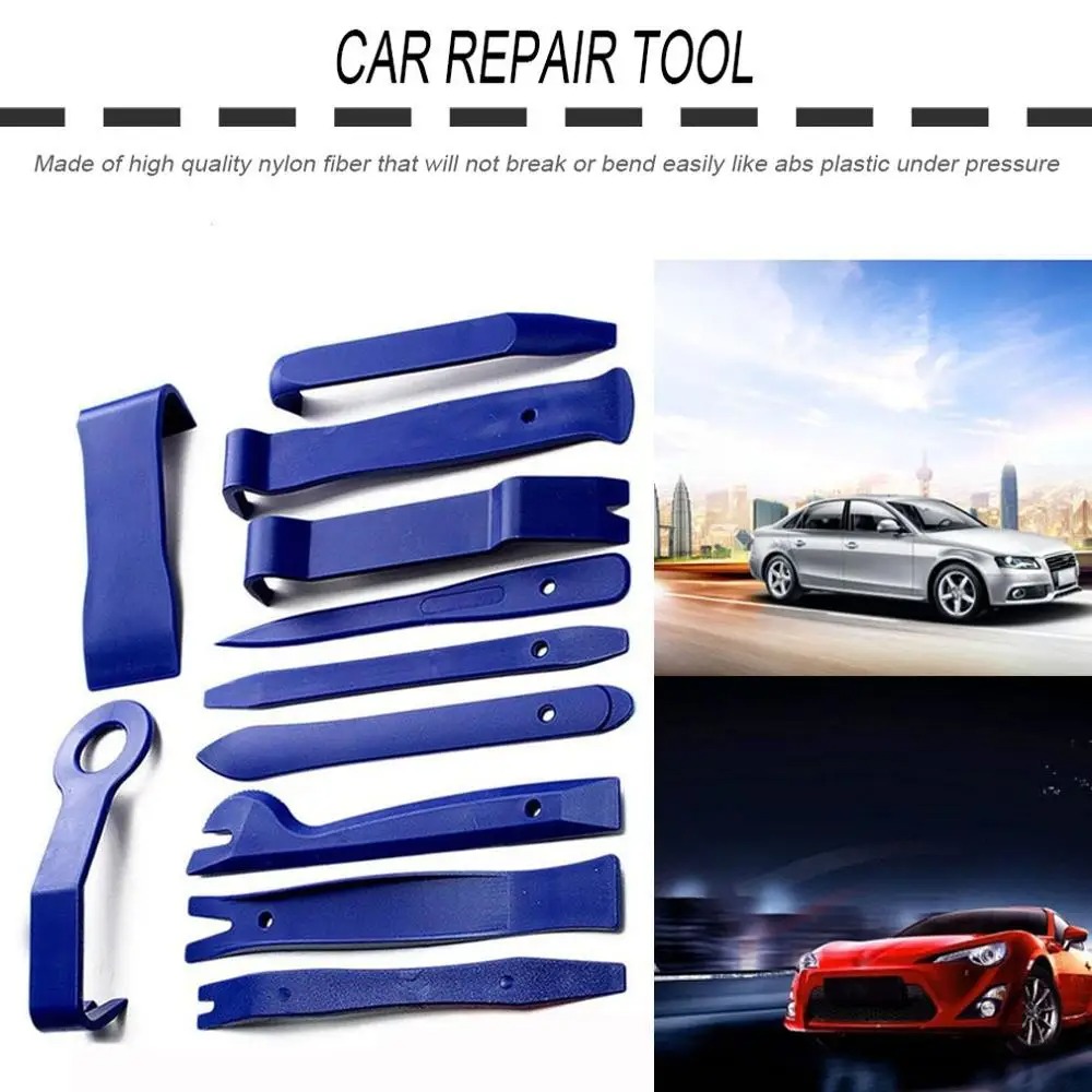 10Pcs/lot Tool Set Plastic Car Repair Tool 11 PCS Voiture Inside Door Plank Lever Auto Door Removal Tools Car Stereo Disassembly Tool Kit