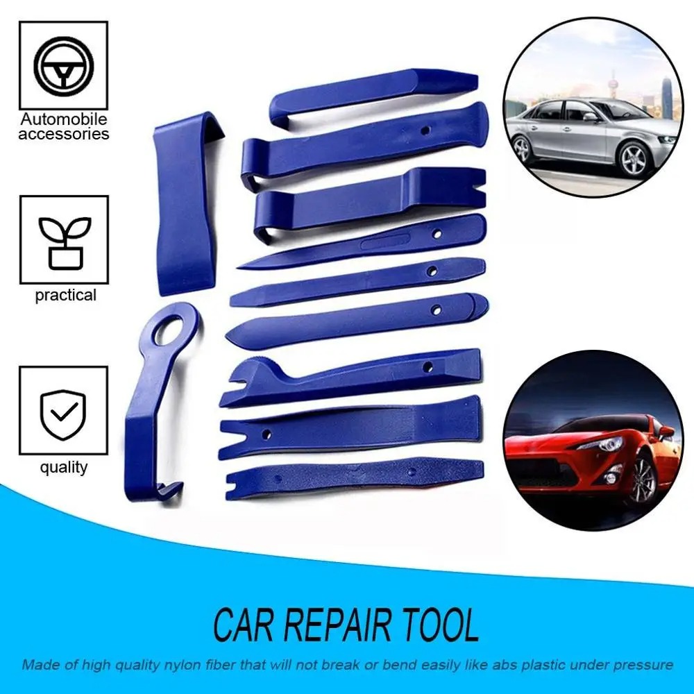 10Pcs/lot Tool Set Plastic Car Repair Tool 11 PCS Voiture Inside Door Plank Lever Auto Door Removal Tools Car Stereo Disassembly Tool Kit