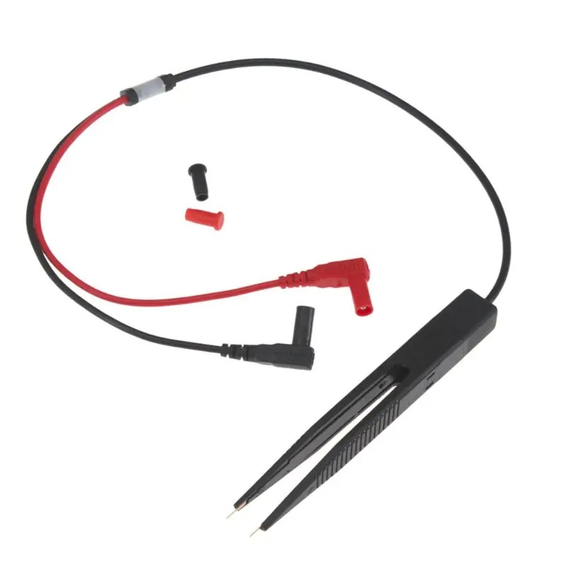 50Pcs/lot Clip Test Pen SMD Multimeter Probe Tweezers Patch For Capacitance Inductance Resistor chip components Multi-Use Electric Tool