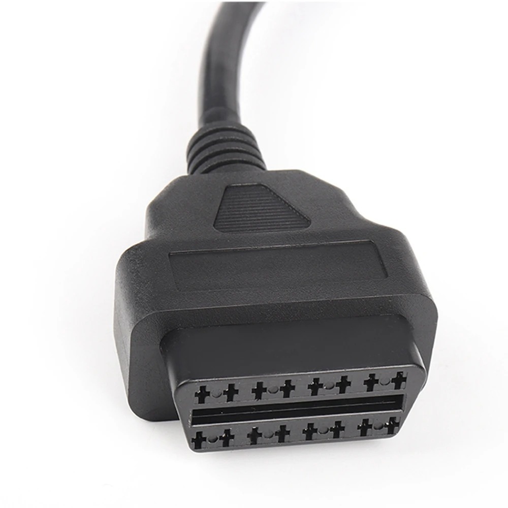 50Pcs/lot OBD2 16Pin Female/male Plug Connector to Opening OBDII Cable 30CM Length OBDII Car Scanner OBD 2 Extension Adapter 