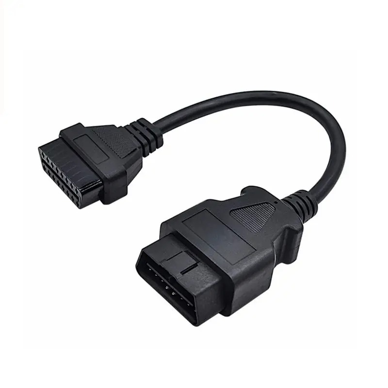 50Pcs/lot 30CM 16 Pin Plug OBD2 OBD Cable Extension Cable Male to Female OBD 16Pin Cable OBDII Connector adapter