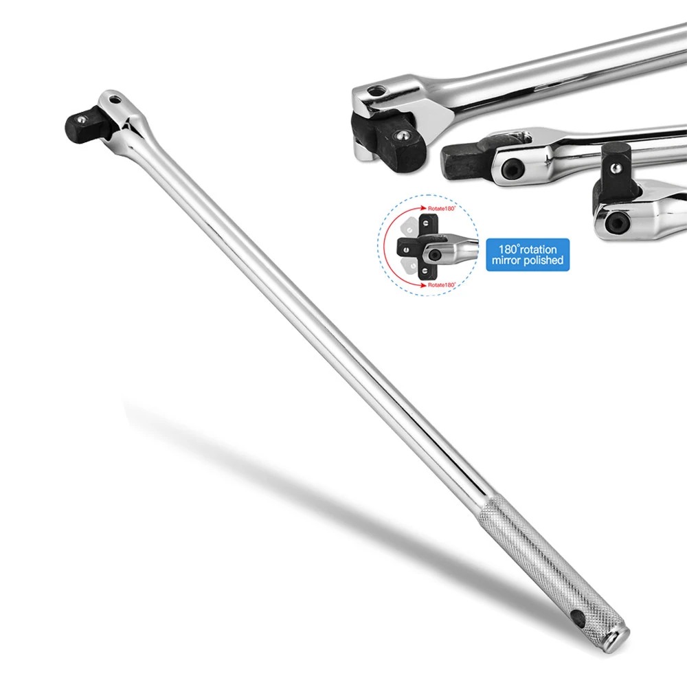 10pcs/lot Socket wrench 1/2 F Rod 15" 18"  long Force Bar Activity Head Wrench with Strong Force Lever Steering Handle for Repairing