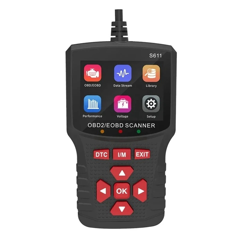 40Pcs/lot S611 OBD2 Code Reader Automatic Car Scanner For Professional Engine Fault Diagnosis And Code Scanner