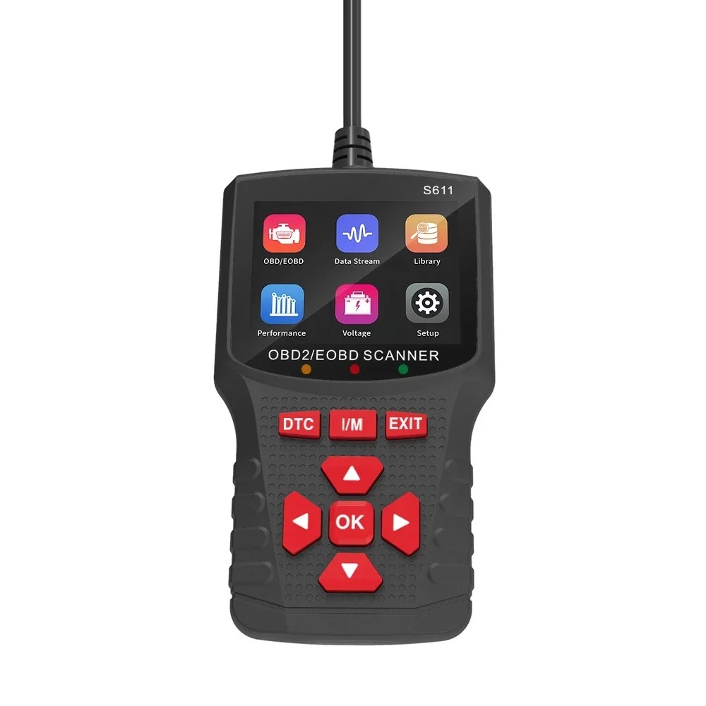 40Pcs/lot S611 OBD2 Code Reader Automatic Car Scanner For Professional Engine Fault Diagnosis And Code Scanner
