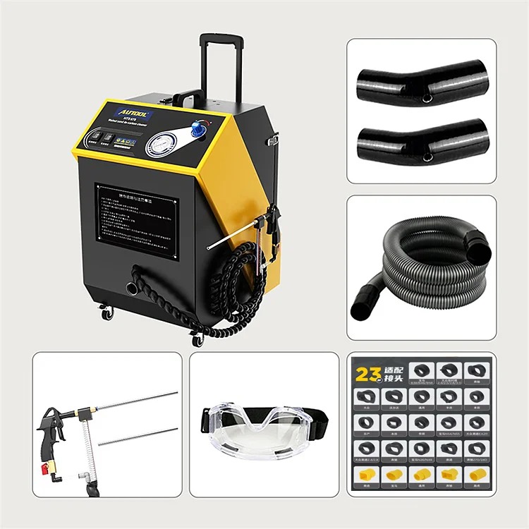 AUTOOL HTS678 Walnut Sand Carbon Deposition Cleaning Machine Automotive Engine Internal Cleaning Valve Cleaning Tool