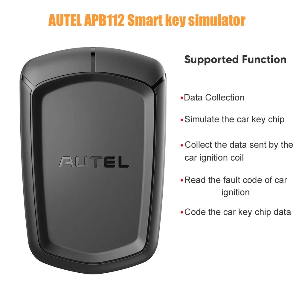 Autel APB112 Smart Key Simulator Emulator for 46 4D Data Collection Support For Toyota 8A H