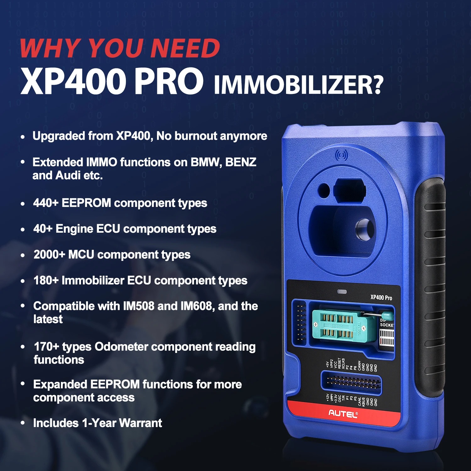 Autel XP400Pro All in One Auto Key Programming Accessory Tool key programmer for Autel IM508 IM608 Pro Upgrade Version of XP400