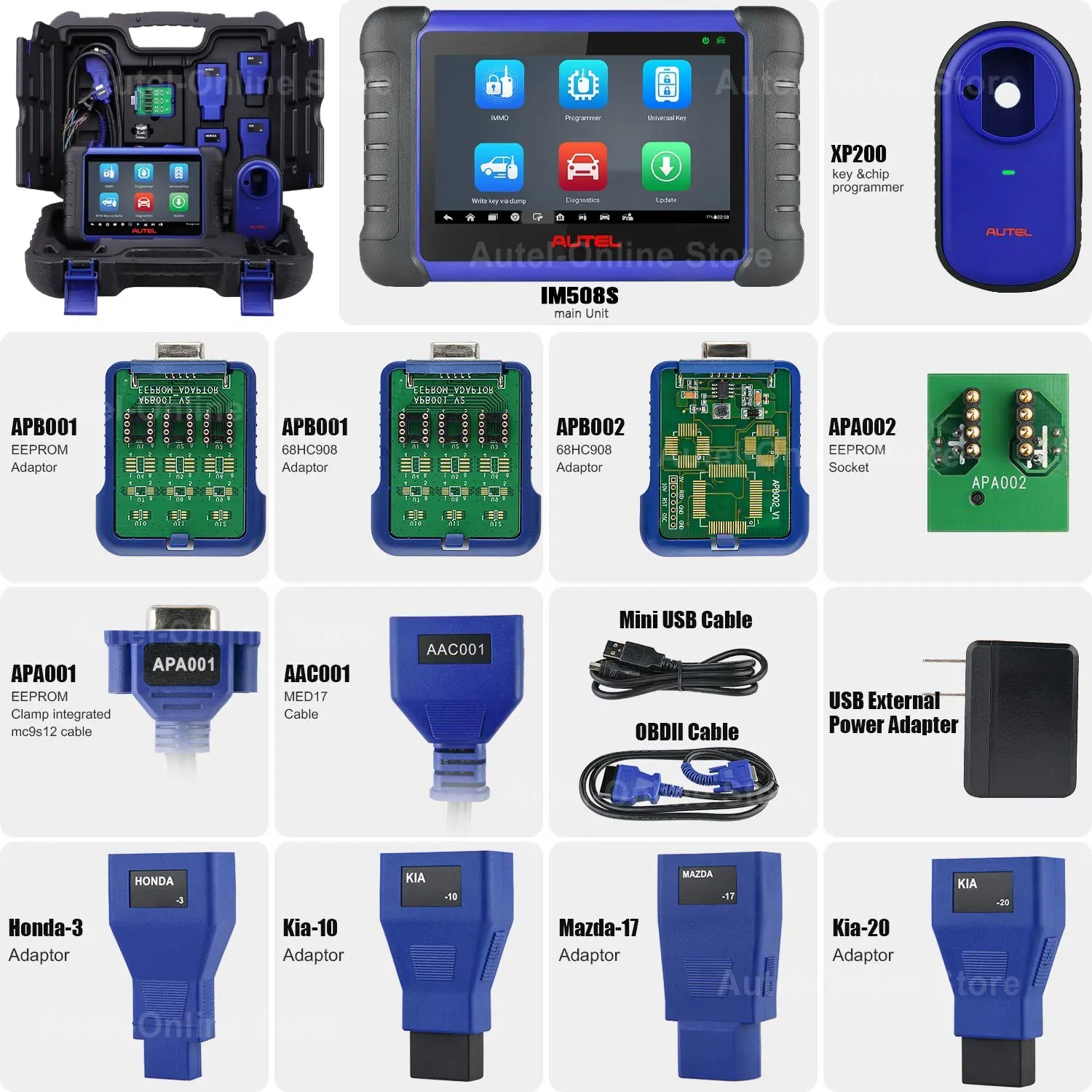 Autel MaxiIM IM508S OE Car Diagnostic Tools All-in-One Auto Key Programmer IMMO Anti-Theft Programming Scanner Upgraded of IM508