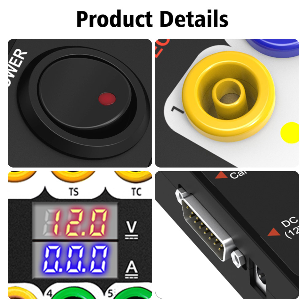 GODIAG GT100+ GT100 Pro OBDII Break Out Box ECU Bench Connector with Electronic Current Display and CANBUS Protocol