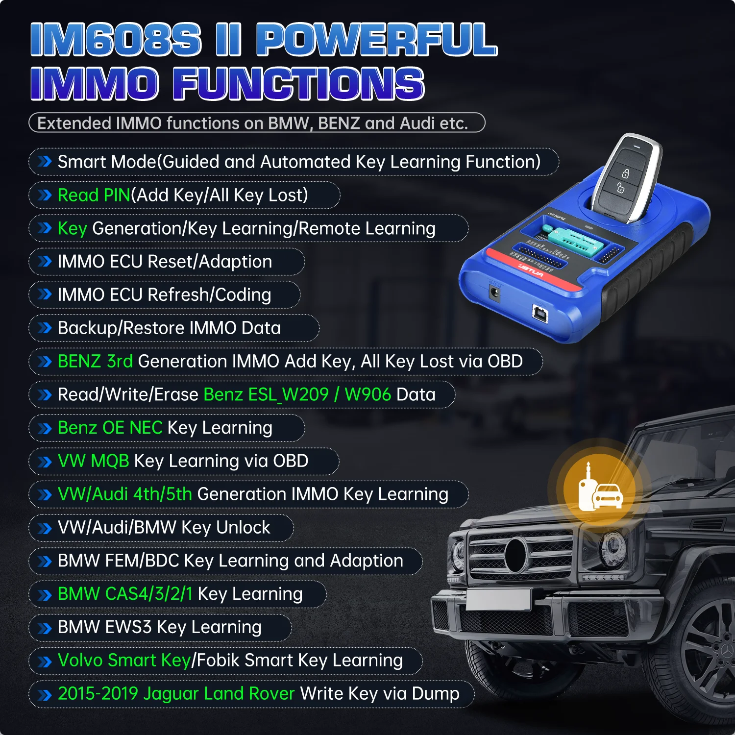 2024 Autel MaxiIM IM608 PRO II (Autel IM608 II) Full Kit Plus IMKPA Accessories with Free G-Box3 APB112