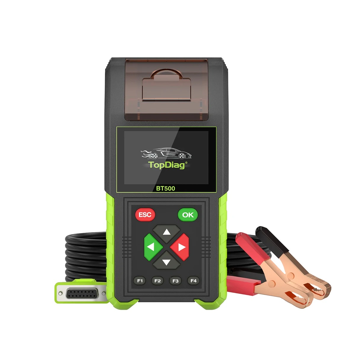 JDIAG BT500 Car Battery Tester 20-2000CCA 12V 24V Leakage Detect Load Relay Test Auto Battery Analyzer Battery Tool