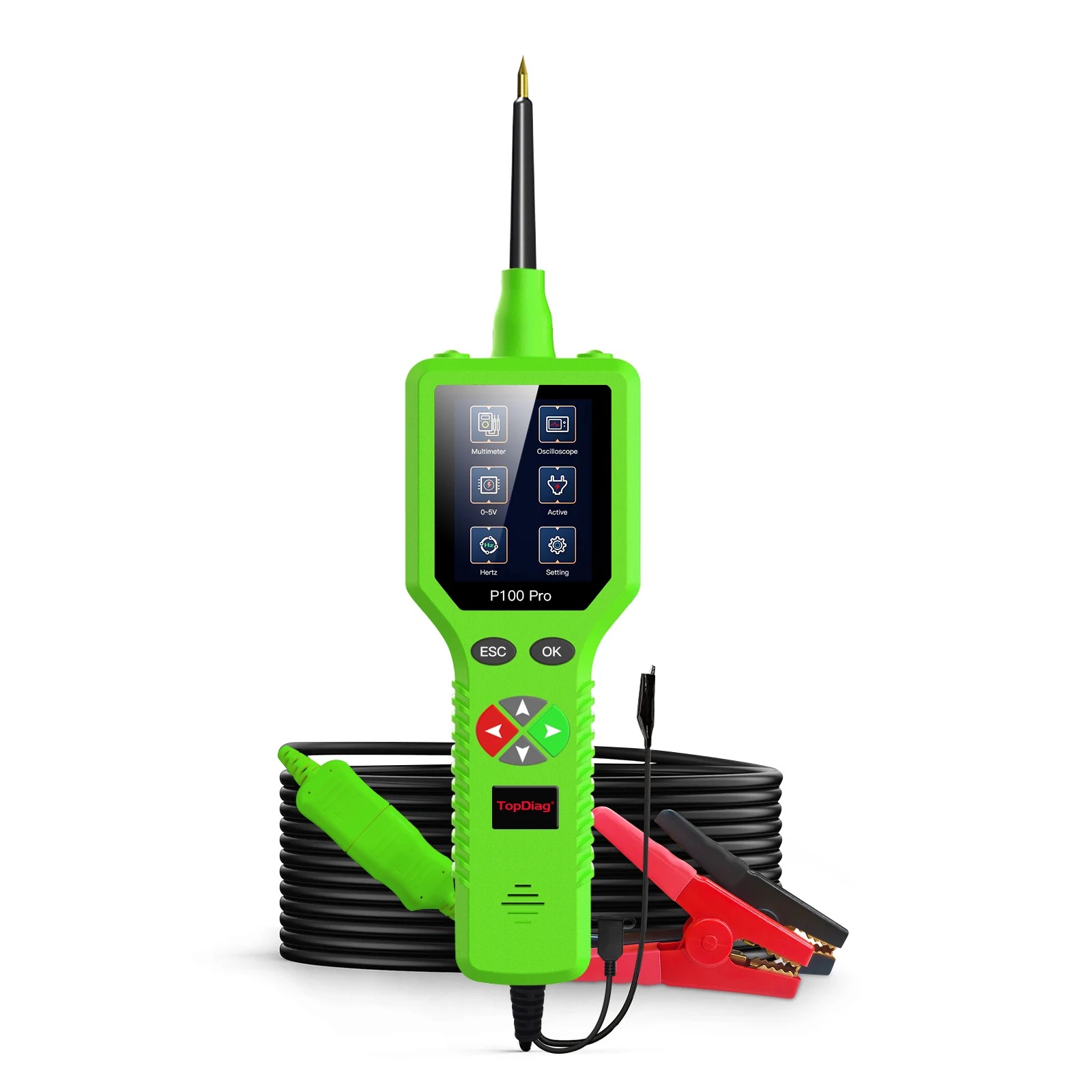 JDiag P100 Pro Power Circuit Probe Kit - Automotive Digital Multimeter Tester Oscilloscope, and Circuit Breaker Finder