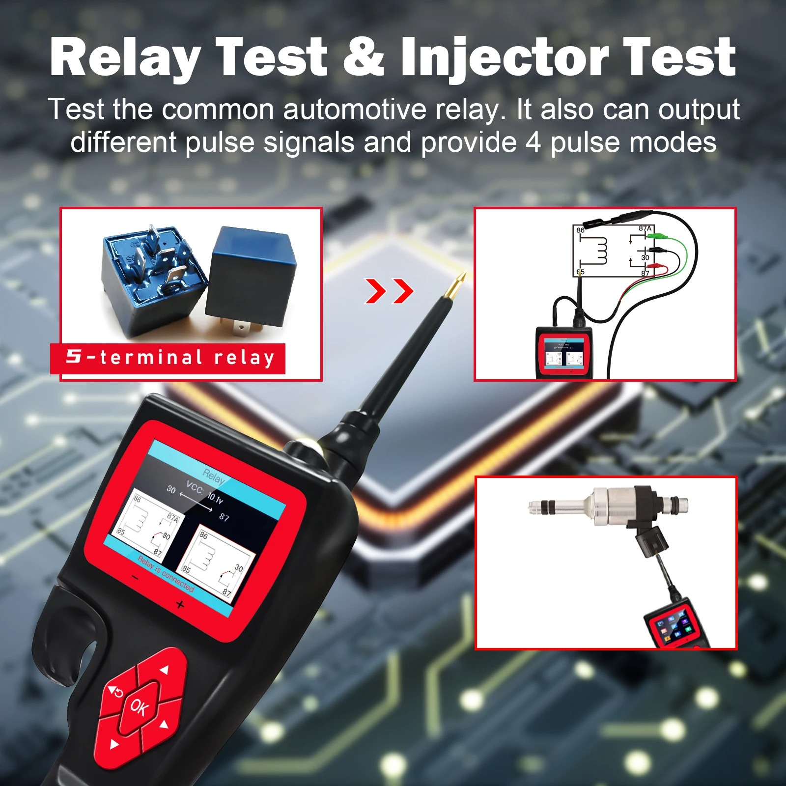 JDiag P200 Car Circuit Tester Analyzer Power Tester Digital Test Full Electrical System Detector Multimeter