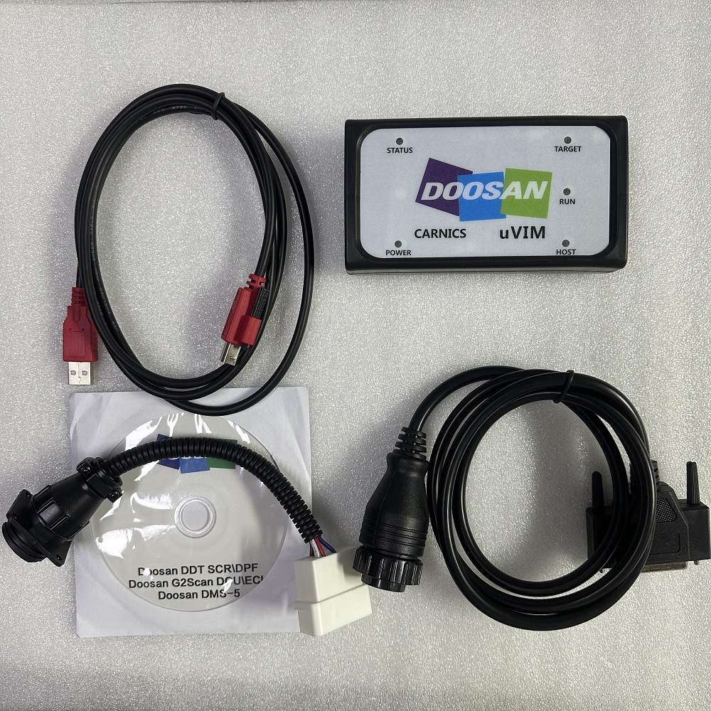  For Doosan uVIM DMS-5 Auto ECU Scanner Tool Excavator Truck Heavy duty Engine System Diagnostic Tool OBDII Truck Diagnostic Scanner