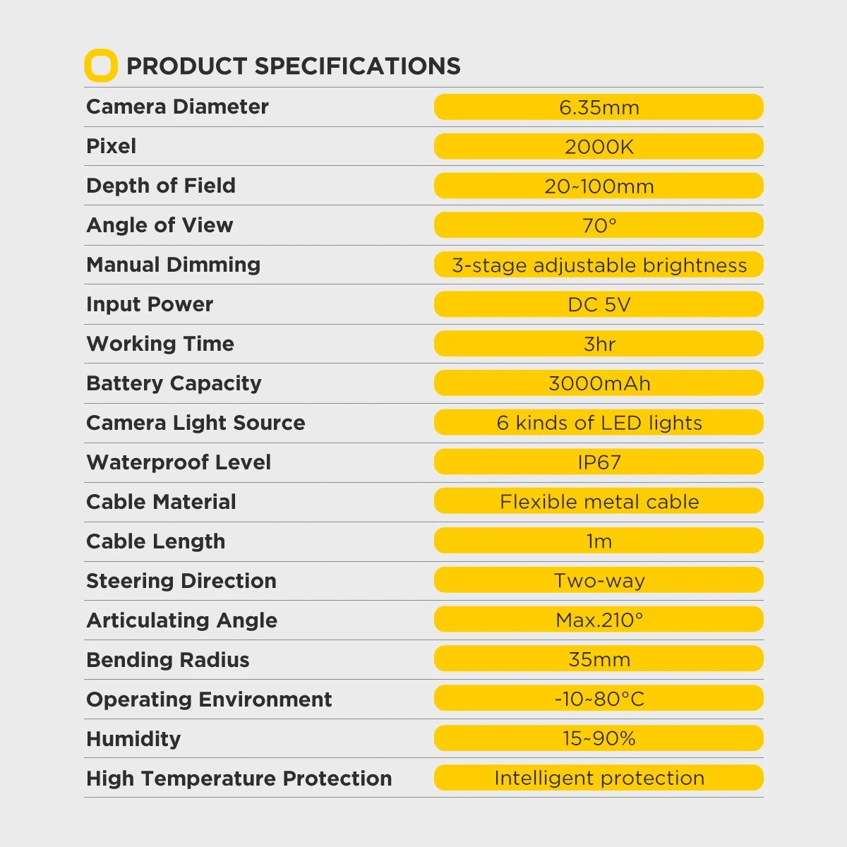 AUTOOL SVB305 Automotive Industrial Endoscope USB Video Endoscope Articulated Car Detection HD Camera for Mobile Car Pipeline