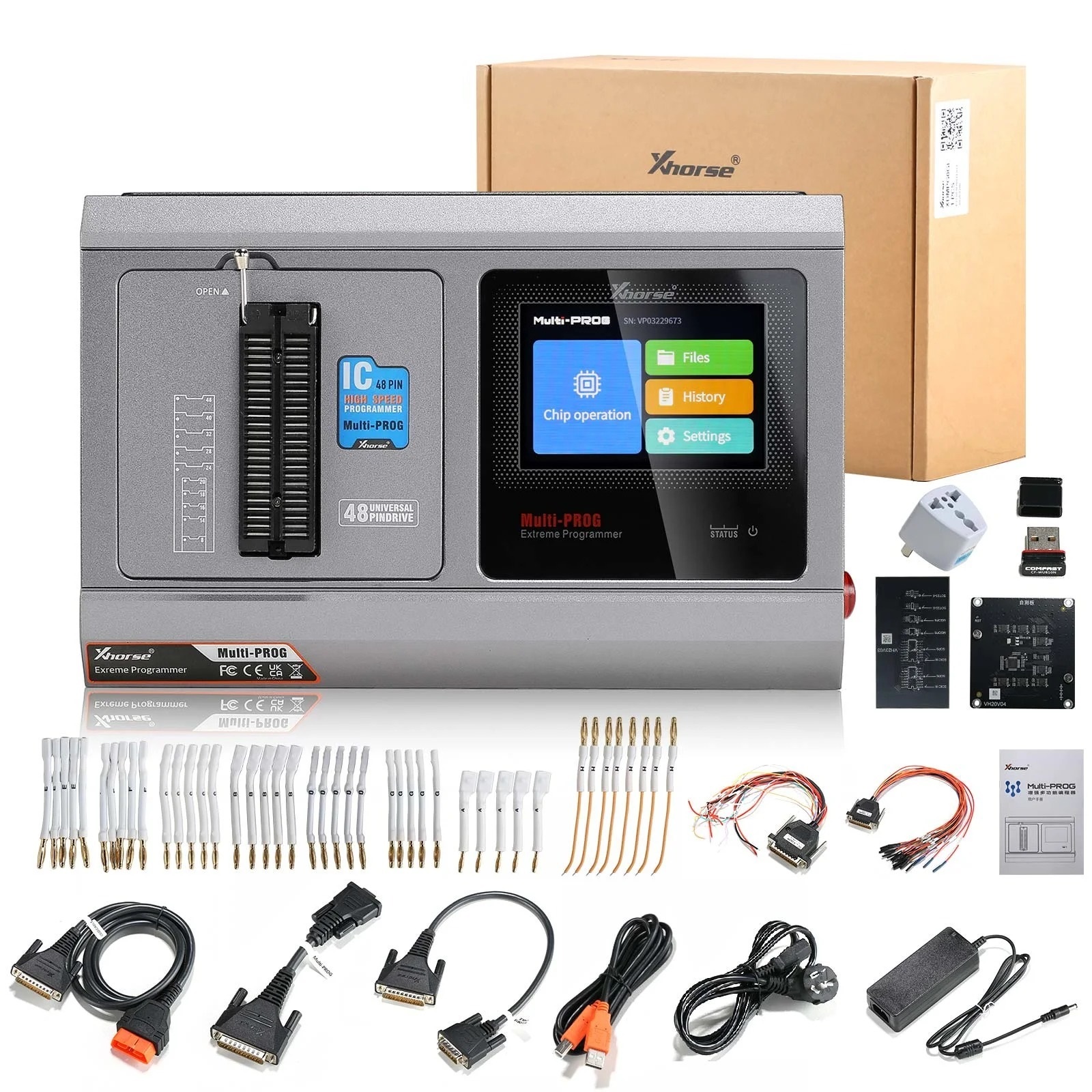 Xhorse Multi-Prog Programmer ECU Programmer Update of VVDI Prog with Free MQB48 License Expert Mode Batch Write Chips