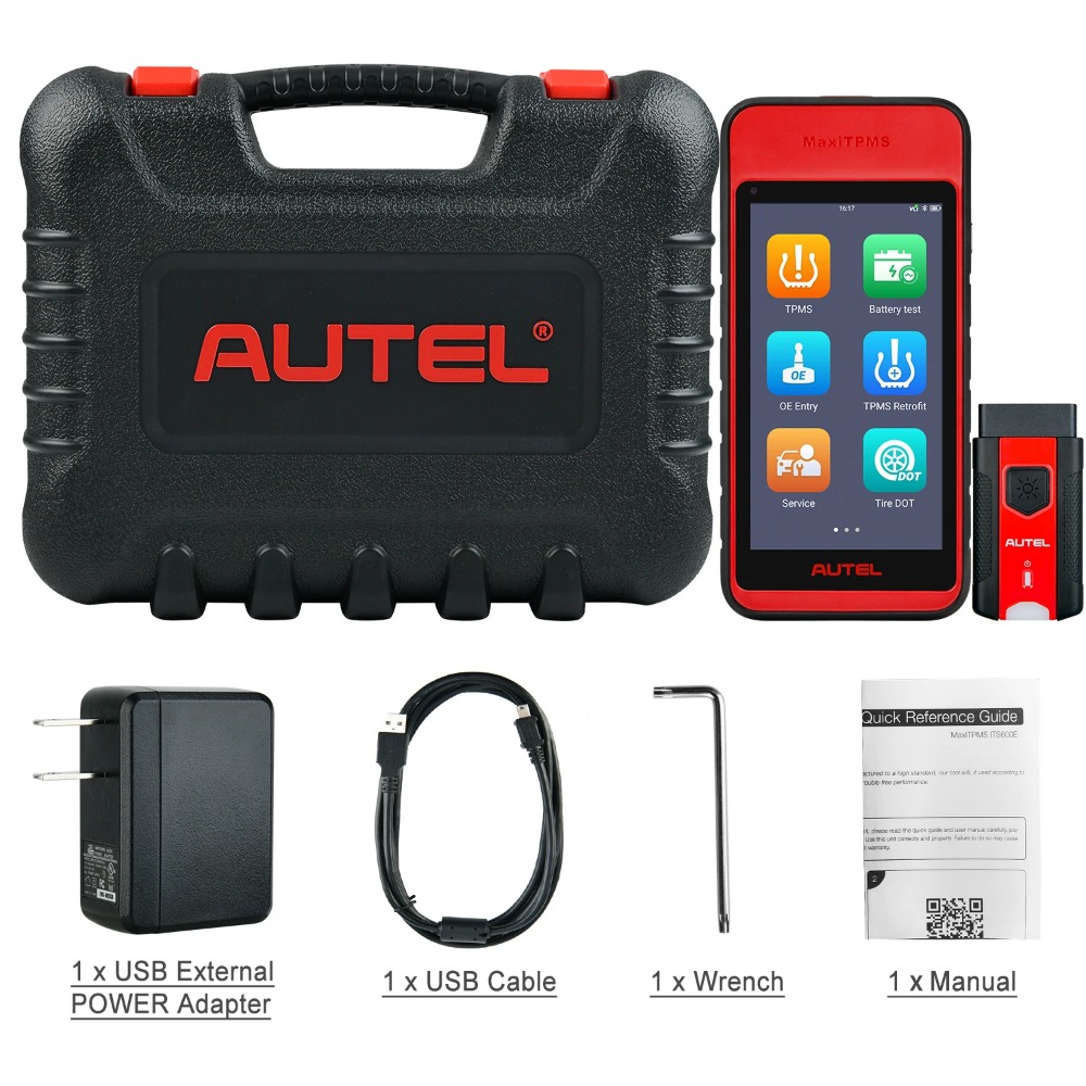 Autel MaxiTPMS ITS600E TPMS Relearn Tools MX-Sensor Programming Scanner OBD2 TPMS Diagnostic Scan Tool Oil Reset, BMS, SAS, EPB