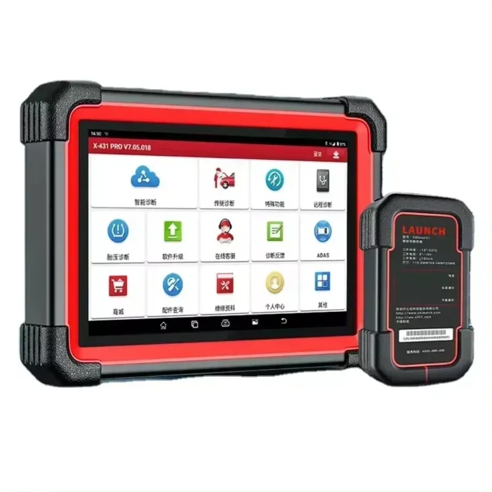 AUNCH X431 PRO3S+ V5.0 Functions Diagnostic Tools Auto OBD2 Scanner CAN FD RESET IMMO Topology Mapping for 12V & 24V Truck