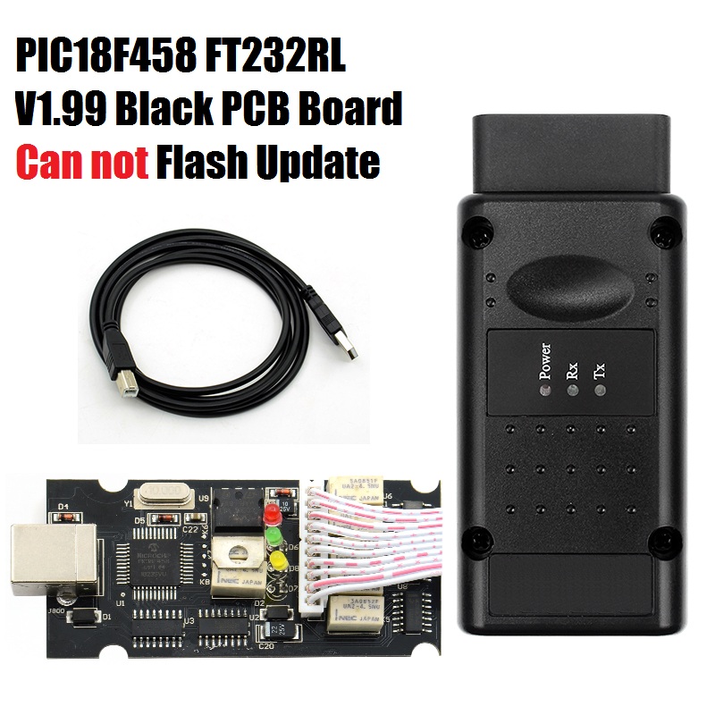 10pcs/lot OPCOM V1.99 with PIC18F458 FTDI OP-COM OBD2 Car Diagnostic Tool 1.99  CAN BUS OP COM Code Scanner